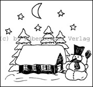 Haus mit Schneemann sw 72dpi RübVerl.jpg